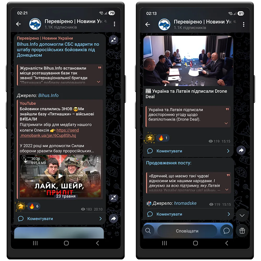AI-переписаний пост і публікація в Telegram-каналі
